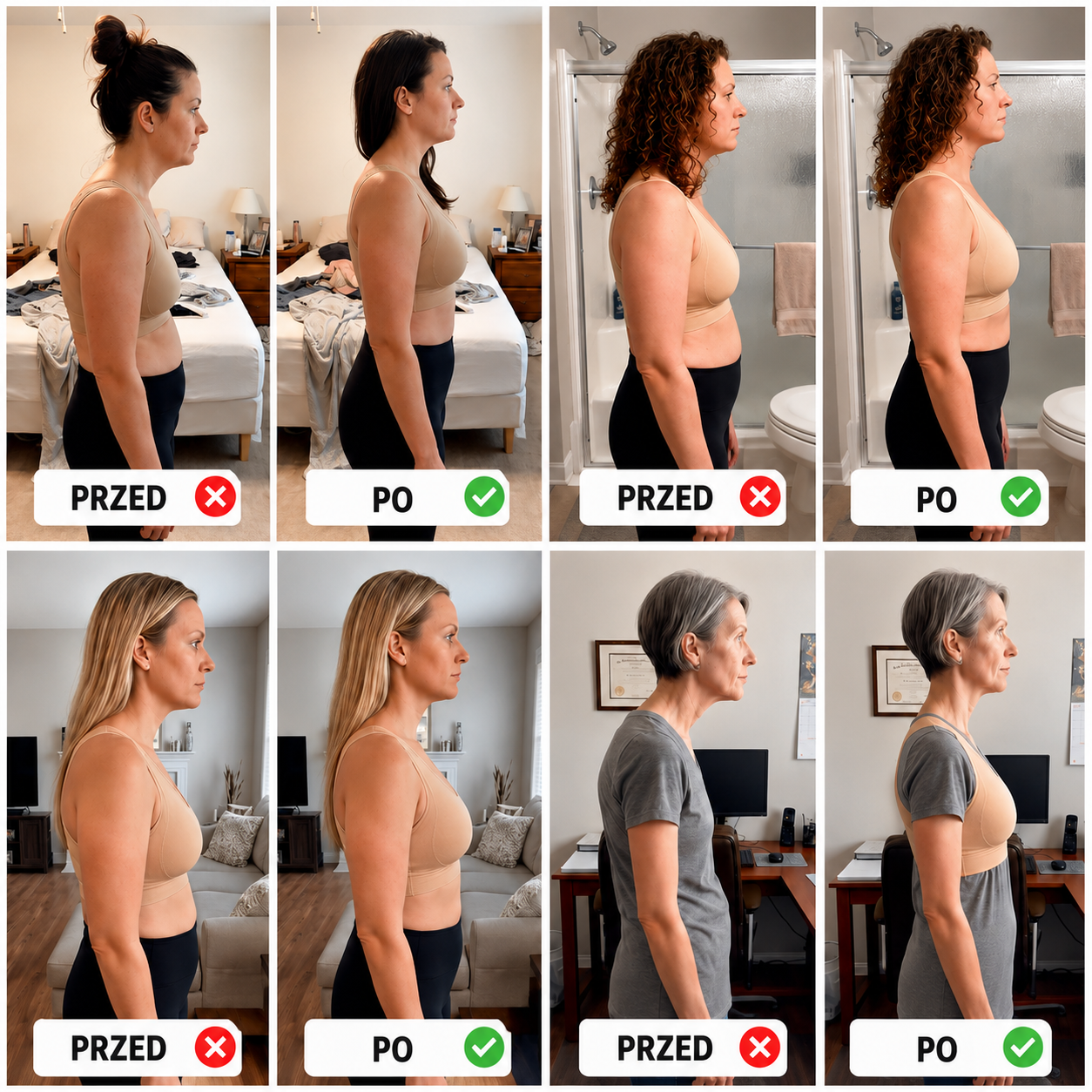 Posture Correcting Push-Up Sports Bra